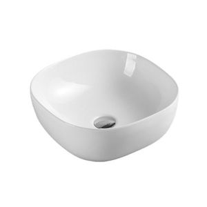 Mereo Umývadlo na dosku bez prepadu, 410x410x150 mm, štvorcové, keramické - pre zaslanie balíkom UC414115SP vyobraziť