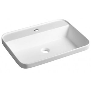 SAPHO - BRAHEA zápustné umývadlo, Rockstone, 55x39 cm, biela mat BE755 vyobraziť