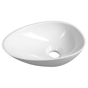 SAPHO - KEA umývátko na dosku, liaty mramor, 32x22cm, biela KE320 vyobraziť