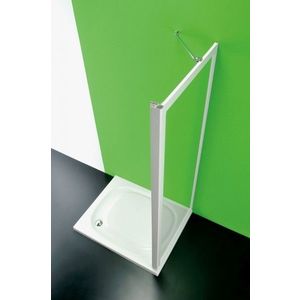 FORTE - Sprchová zástena ANTA FISSA MA - Farba rámu zásteny - Plast biely, Rozmer A - 80, Smer zatváranie - Univerzálny Ľavé / Pravé, Výplň - Polystyrol 2, 2 mm (acrilico), Výška - 185 BSAFI80MAP vyobraziť