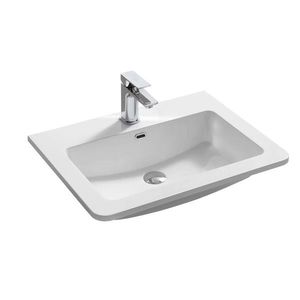 Mereo Nábytkové umývadlo, 61x46, 5x16 cm, liaty mramor, biele UCM6147 vyobraziť