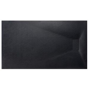 BESCO - Obdĺžniková sprchová vanička VEXO - čierna - Farba - Čierna , Nožičky k vani - Bez nožičiek, Rozmer A - 150, Rozmer B - 90 VEXOOBD1590B vyobraziť