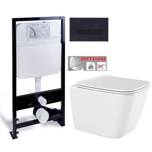 PRIM predstenový inštalačný systém s čiernym tlačidlom 20/0044+ WC INVENA PAROS + SEDADLO PRIM_20/0026 44 RO1 vyobraziť
