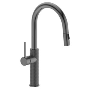 SAPHO SAPHO - FLAWO stojánkova drezová batéria s výsuvnou sprškou, gun metal FR576GM vyobraziť