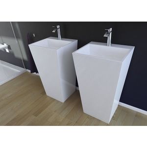 BESCO - Voľne stojace umývadlo VERA (LUZZI) - Farba - Biela, Vyhotovenie odpadu - Zadný odpad KELUZW vyobraziť