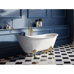 BESCO - Voľne stojaca vaňa OLAYA biela - Nožičky k vani - Chrómové, Rozmer vane - 160 × 68 cm VANOLA160C vyobraziť