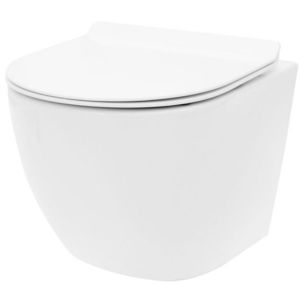 REA - Závesná WC misa vrátane sedátka Carlo Mini Tornado Rimless Slim N REA-C1259 vyobraziť