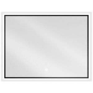 MEXEN - Erma zrkadlo s osvetlením 80 x 60, LED 6000K, čierny rám 9814-080-060-611-70 vyobraziť