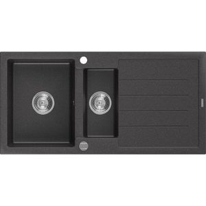 MEXEN MEXEN - Andres granitový drez 1.5 s odkvapkávačom 1000x500 mm, čierna spotty 6515101510-76 vyobraziť