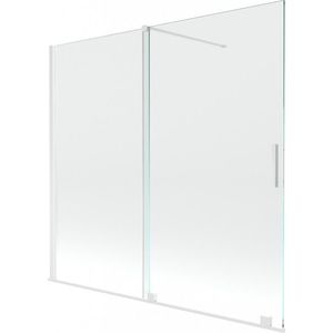 MEXEN/S - Velar Dvojkrídlová posuvná vaňová zástena 170 x 150, transparent, biela 896-170-000-01-20 vyobraziť
