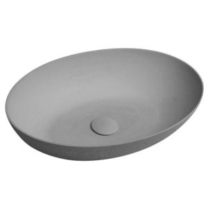 SAPHO - FORMIGO betónové umývadlo na dosku, 60x40cm, šedá mat FG217 vyobraziť