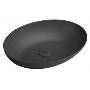 SAPHO - FORMIGO betónové umývadlo na dosku, 60x40cm, antracit mat FG216 vyobraziť