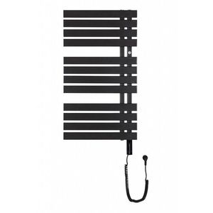 Instalprojekt - Kúpeľňový elektrický radiátor - sušiak POP STAR ELECTRO - Farba radiátora - Čierna matná, Rozmer radiátora - 500 × 980 mm, výkon 300 W RADPOPEL509031 vyobraziť