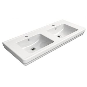 GSI - CLASSIC keramické dvojumývadlo 125x54cm, biela ExtraGlaze 8725111 vyobraziť