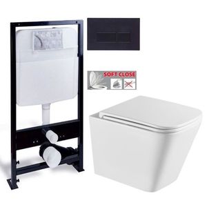 PRIM predstenový inštalačný systém s čiernym tlačidlom 20/0044+ WC INVENA FLORINA WITH SOFT se sedlem RIMLESS PRIM_20/0026 44 FL1 vyobraziť