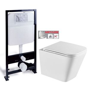 PRIM predstenový inštalačný systém bez tlačidla + WC INVENA FLORINA WITH SOFT se sedlem RIMLESS PRIM_20/0026 X FL1 vyobraziť