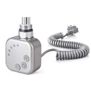 OLSEN SPA - Vykurovacia tyč BURG s termostatom - Farba vykurovacej tyče - Chróm - matný, Typ pripojenia - Krútený kábel, Výkon vykurovacej tyče - 400 W RDOHT240003 vyobraziť