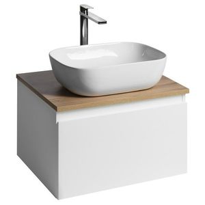 AQUALINE - ALTAIR skrinka s doskou 58 cm, biela/dub emporio AI263-02 vyobraziť