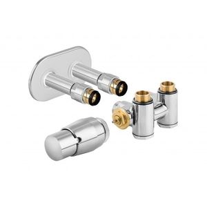 HOPA - THERMCOMBI-SET, stredový ventil s pripojením pre elektrickú tyč - Farba - Chróm, Variant - Ľavá RDTHERMCOMSETLC vyobraziť