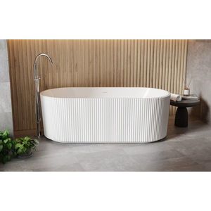 BESCO - Voľne stojaca vaňa GIULIANA biela, sifón so štrbinovým prepadom - Farba - Biela, Farba sifónu - Chróm, Rozmer vane - 170 × 80 cm VANGIU170WN vyobraziť