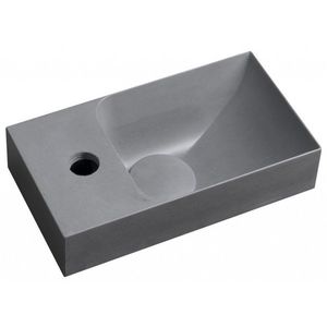 SAPHO - PICCOLINO betónové umývadlo 30, 8x17cm, batéria vľavo, šedá mat PK30017 vyobraziť