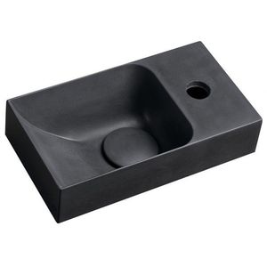 SAPHO - PICCOLINO betónové umývadlo 30, 8x17cm, batéria vpravo, antracit mat PK30516 vyobraziť