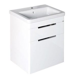 SAPHO - ELLA umývadlová skrinka 56, 5x65x43cm s umývadlom CITY, 2x zásuvka, biela (70062) EL062-3030-01 vyobraziť