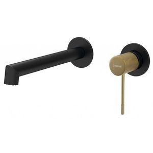 SAPHO - SOLARIS podomietková dvojprvková umývadlová batéria, čierna/zlato mat WD008G vyobraziť