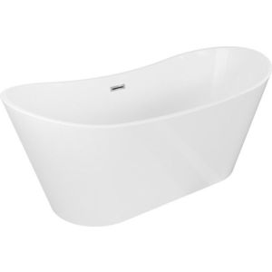 MEXEN/S - Montana vaňa voľne stojaca 170 x 80, biela, sifón a prepad chróm 52011708000-01 vyobraziť