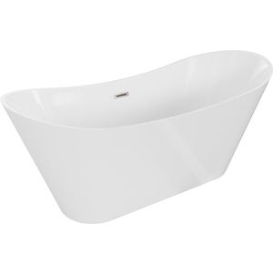 MEXEN/S - Celia vaňa voľne stojaca 170 x 75, biela, sifón a prepad nikel kartáčovaná 52331707500-97 vyobraziť