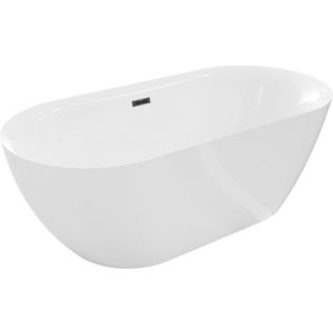 MEXEN/S - Roxy voľne stojaca vaňa 170 x 80, biela, sifón a prepad čierna 51201708000-70 vyobraziť