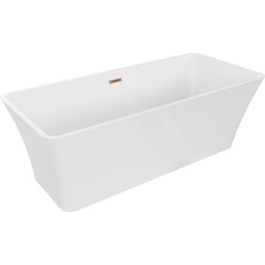 MEXEN/S - Tonia voľne stojaca vaňa 170 x 75, biela, sifón a prepad meď kartáčovaná 52171707500-65 vyobraziť