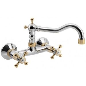 SAPHO - ANTEA nástenná batéria, vrchné ramienko, chróm/zlato 3362 vyobraziť