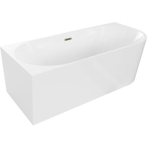 MEXEN/S - Mia vaňa voľne stojaca ľavá 170 x 80, biała, sifón zlatý 52691708000L-50 vyobraziť