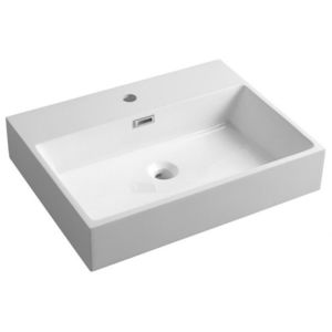 SAPHO - AQUATIC umývadlo, liaty mramor, 60x46cm, biela AT060 vyobraziť