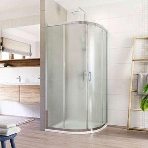Mereo Sprchovací kút, Lima, štvrťkruh, R 550, zasúvací, 90x90 cm, chróm ALU, sklo Point CK608B22K vyobraziť