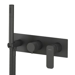 SAPHO - SPY podom. sprch./vaňová batéria, ručná sprcha, 2 výstupy, čierna matná PY52/15 vyobraziť