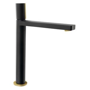 SAPHO - KAISA stojánkova umývadlová batéria, vysoká, 235, čierna/zlato mat ZT092 vyobraziť