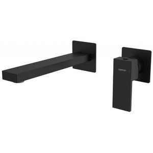 SAPHO - CUBEMIX podomietková dvojprvková umývadlová batéria, čierna mat CM008B vyobraziť