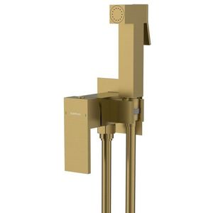 SAPHO - CUBEMIX podomietková bidetová batéria so Stop sprškou, hranatá, zlato mat CM040GB vyobraziť