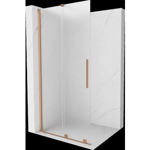 MEXEN/S - Velar Sprchová zástena posuvná Walk-in 120 x 200, dekor 8 mm, meď kartáčovaná 871-120-000-33-65 vyobraziť