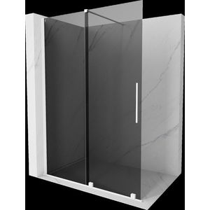 MEXEN/S - Velar Sprchová zástena posuvná Walk-in 150 x 200, grafit 8 mm, biela 871-150-000-43-20 vyobraziť