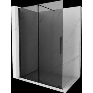 MEXEN/S - Velar Sprchová zástena posuvná Walk-in 150 x 200, grafit 8 mm, čierna 871-150-000-43-70 vyobraziť