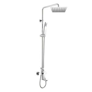 Mereo Mada vaňová batéria s hlavovou hranatou slim sprchou, nerez CBE60101SDM vyobraziť