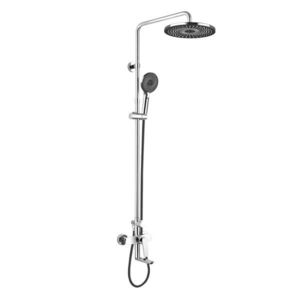 Mereo Eve vaňová batéria s hlavovou guľatou sprchou, čierna CBE60101SFE vyobraziť