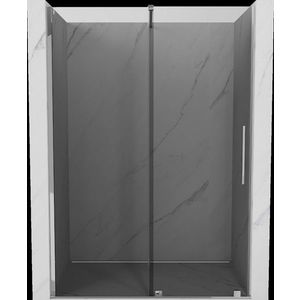 MEXEN/S - Velár posuvné sprchové dvere 150, grafit, chróm 871-150-000-41-01 vyobraziť