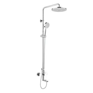 Mereo Viana vaňová batéria s hlavovou guľatou sprchou, sivá CBE60101SA vyobraziť