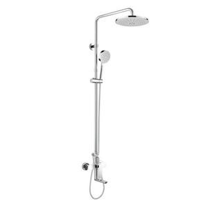 Mereo Mada vaňová batéria s hlavovou guľatou sprchou, sivá CBE60101SAM vyobraziť