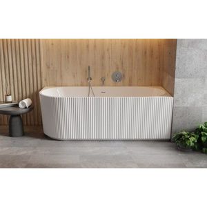 BESCO - Voľne stojaca vaňa DENAYA biela, sifón so štrbinovým prepadom - Farba - Biela, Farba sifónu - Biela, Rozmer vane - 150 × 75 cm, Spôsob prevedenia - Pravé VANDENA150PW vyobraziť