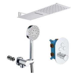 Mereo Sprchová sada s podomietkovou batériou - 3-cestná - oválny kryt CB60157TB4 vyobraziť